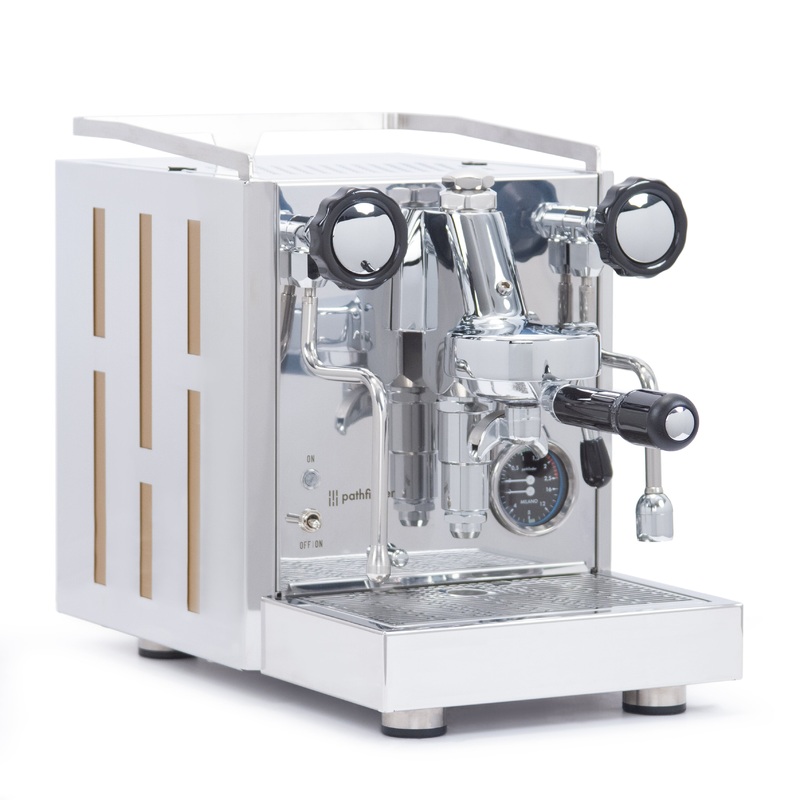 Pathfinder Heat Exchanger Espresso Machine – Gold Panels