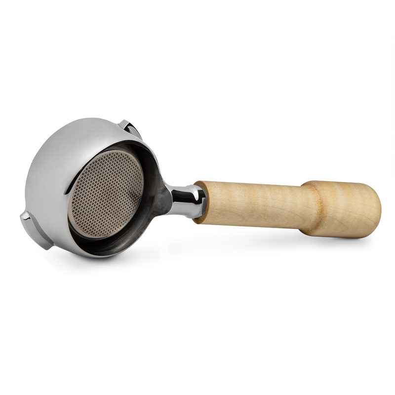 Complete Bezzera Portafilter with Tiger Maple Handle – Bottomless