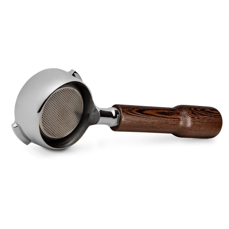 Complete Bezzera Portafilter with Wenge Handle – Bottomless