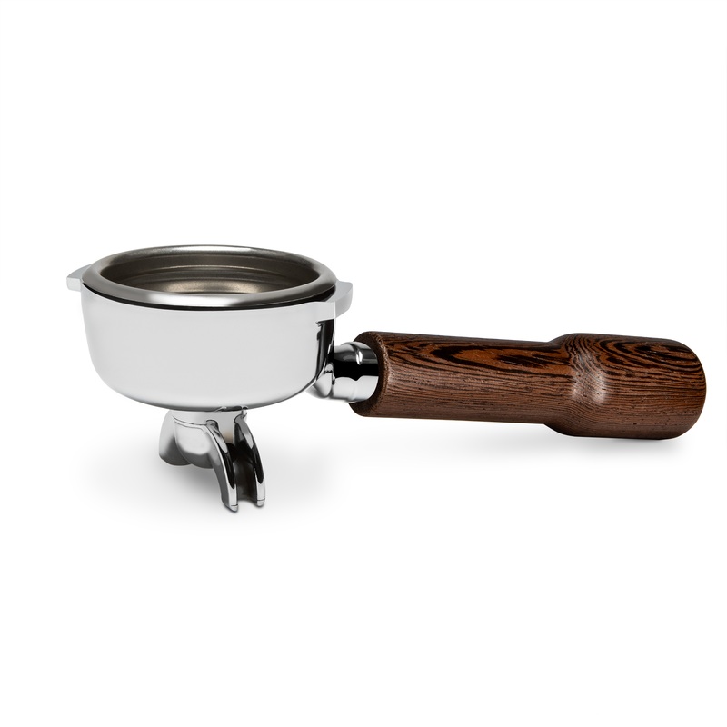 Complete Bezzera Portafilter with Wenge Handle – Double Spout