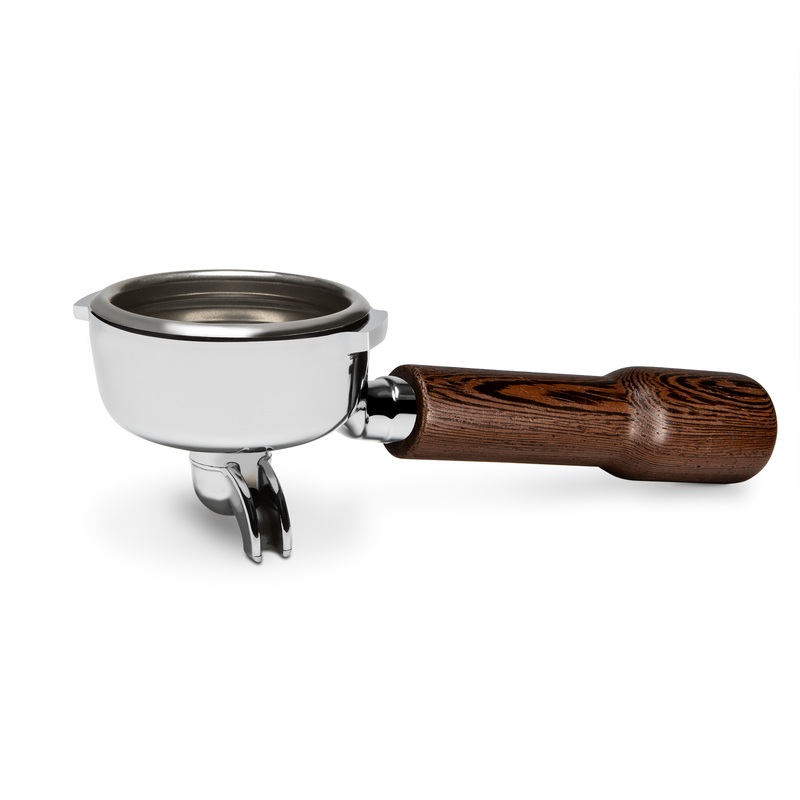 Complete Bezzera Portafilter with Wenge Handle – Single Spout