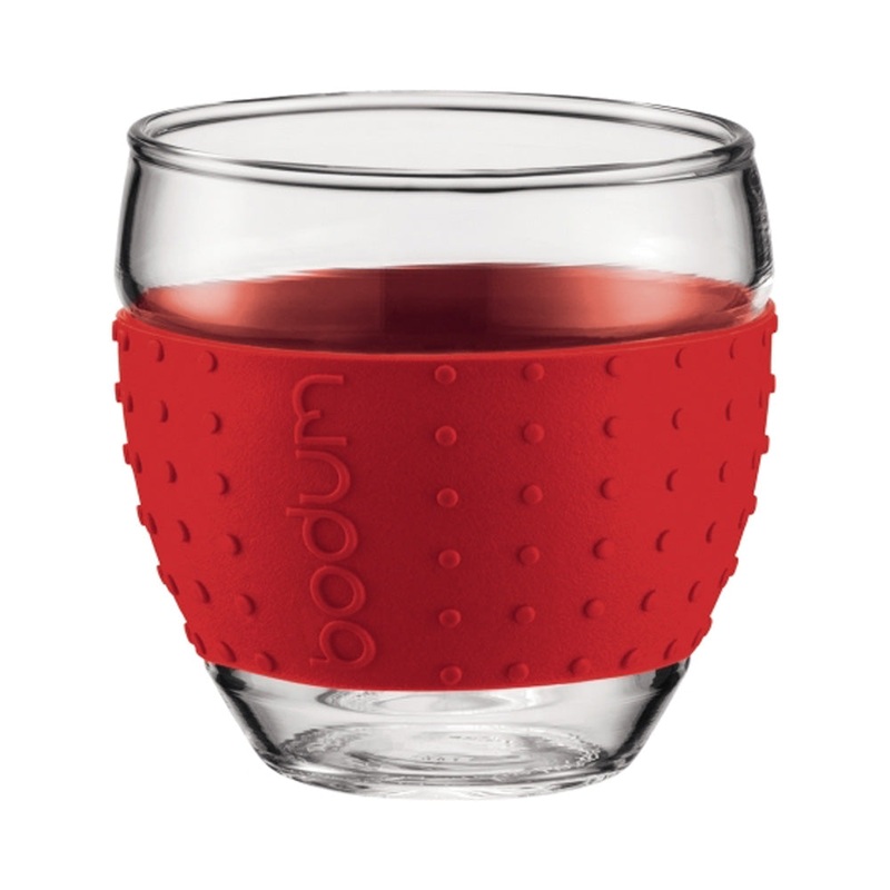 Bodum Pavina Grip Glass 3oz Cups in Red – DISCONTINUED