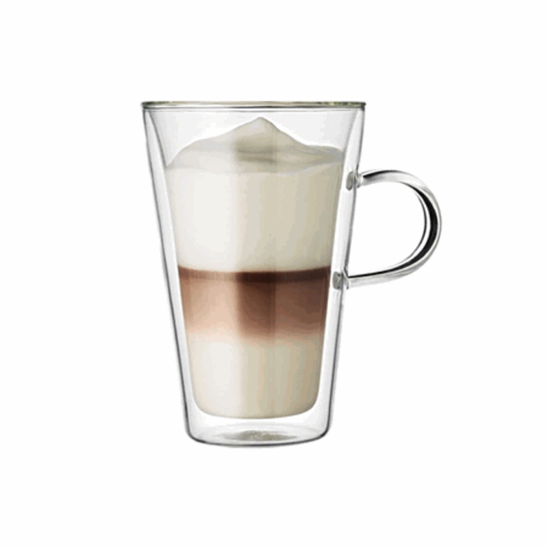 Bodum Canteen 13.5oz Double Wall Glass Cup with Handle