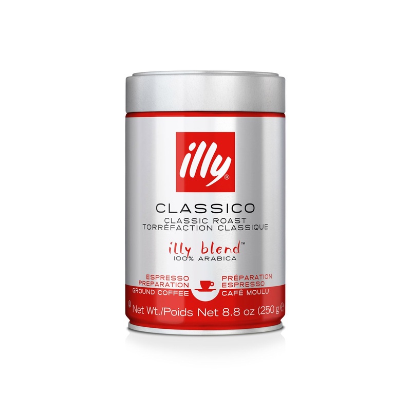 illy Ground Espresso Classico Coffee – Medium Roast
