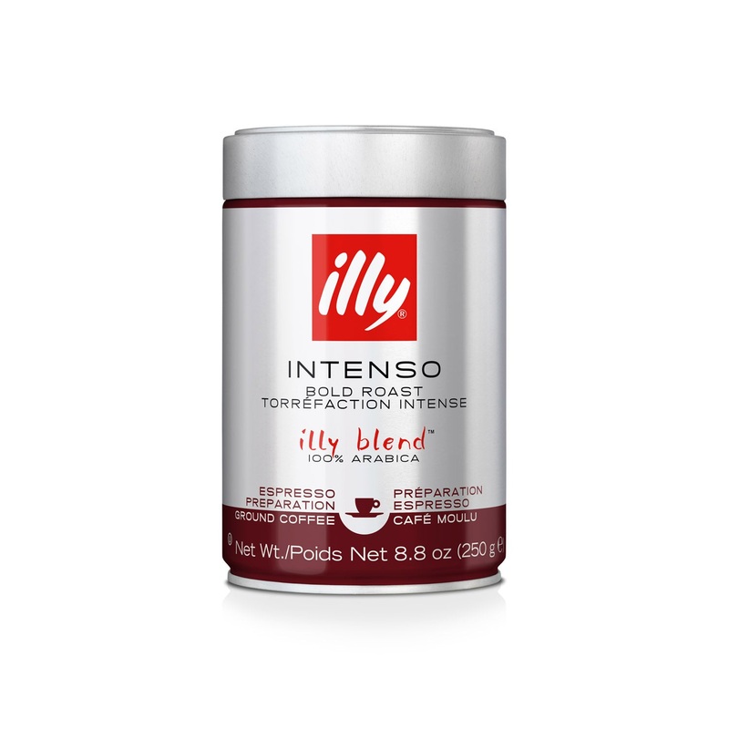 illy Ground Espresso Intenso Coffee – Dark Roast