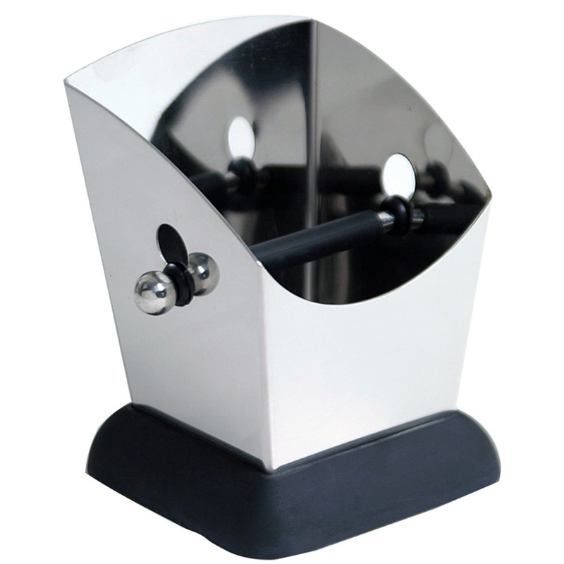 Modern Stainless Steel Knock Box Extra Large