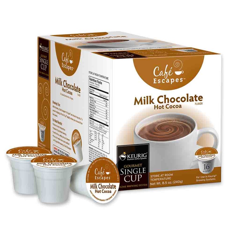 Caf Escapes Milk Chocolate Hot Cocoa K-Cup Packs