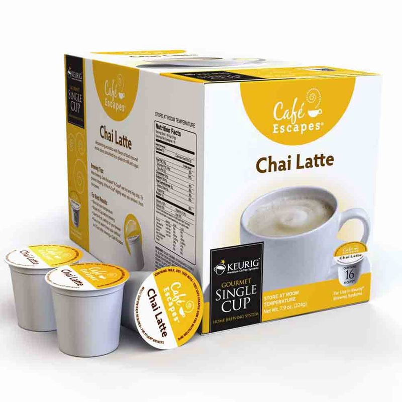 Cafe Escapes Chai Latte K-Cup Packs