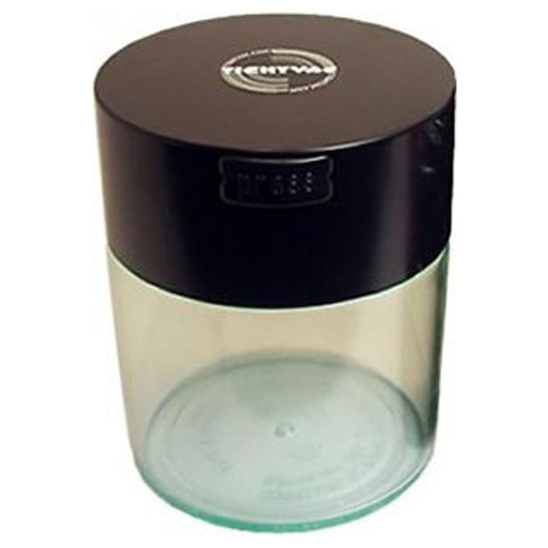 Coffeevac CFVB 1/2lb Clear Storage Container with Black Top