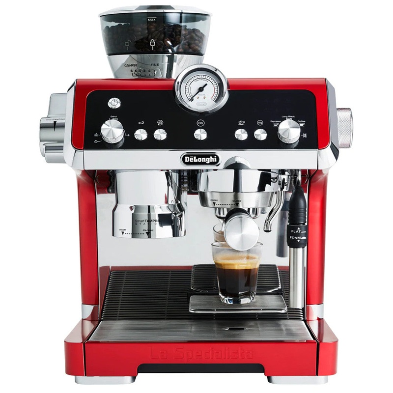 DeLonghi EC9335.R La Specialista Espresso Machine – Red
