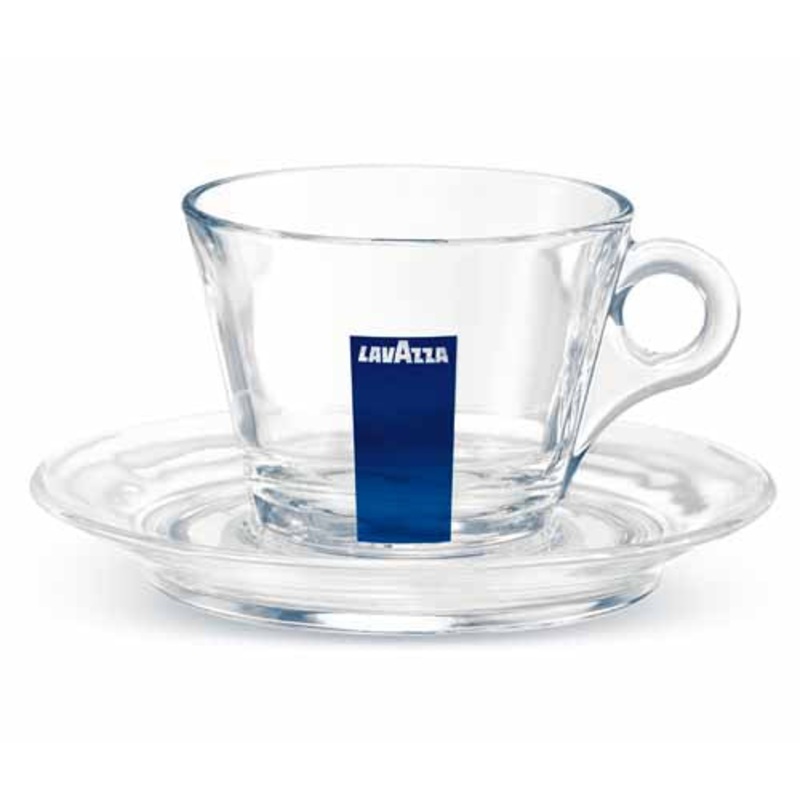 Lavazza Branded Cappuccino Glass Saucer