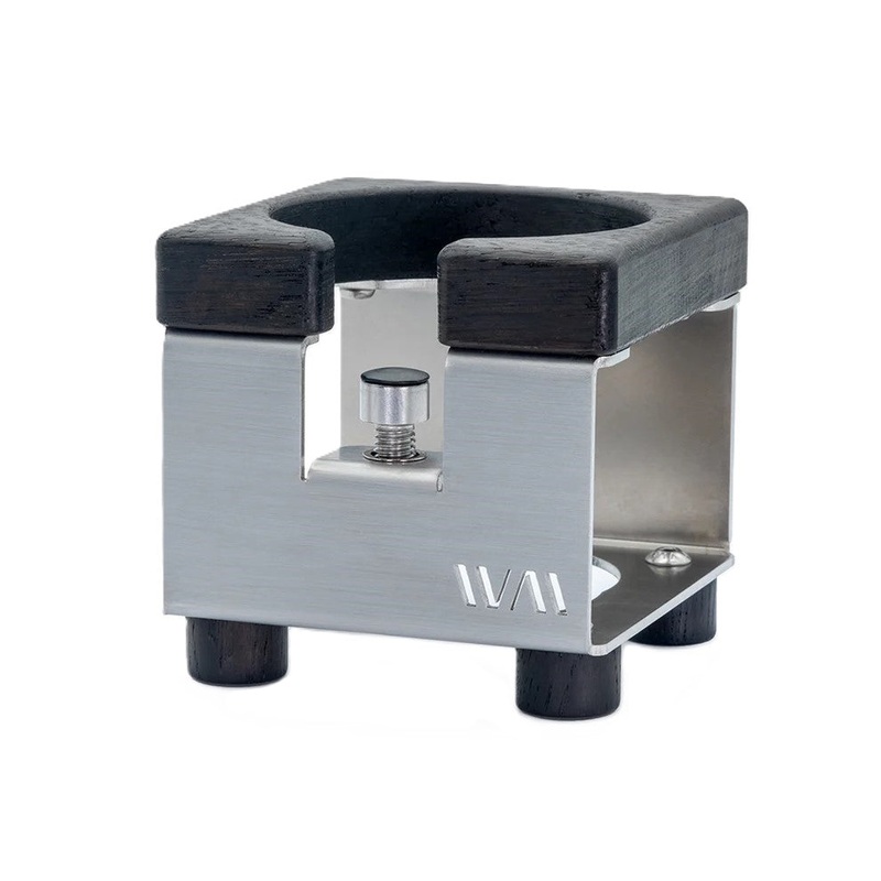 Wiedemann Tamper Station|Brushed Stainless|Black|White|Blackened Oak|Oak|Olive Wood|Walnut