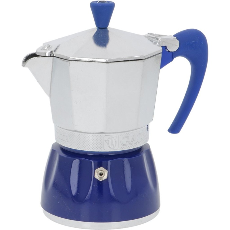 G.A.T. Moka Delizia 3-Cup Moka Pot – Blue