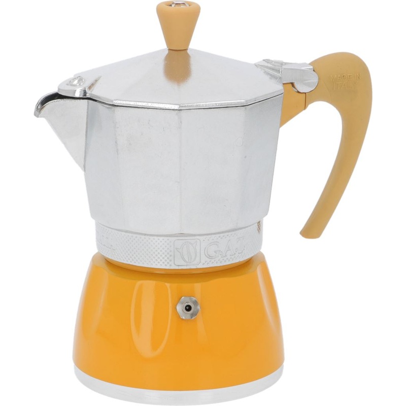 G.A.T. Moka Delizia 3-Cup Moka Pot – Yellow
