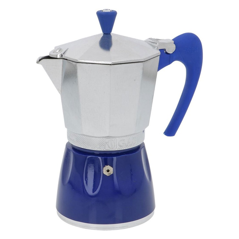 G.A.T. Moka Delizia 6-Cup Moka Pot – Blue
