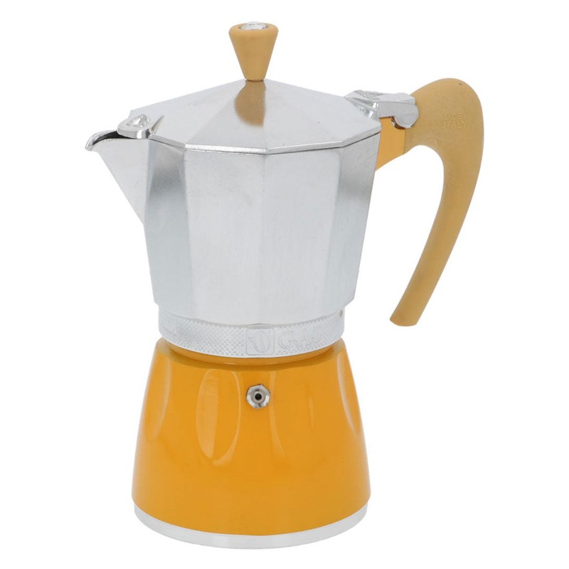 G.A.T. Moka Delizia 6-Cup Moka Pot – Yellow