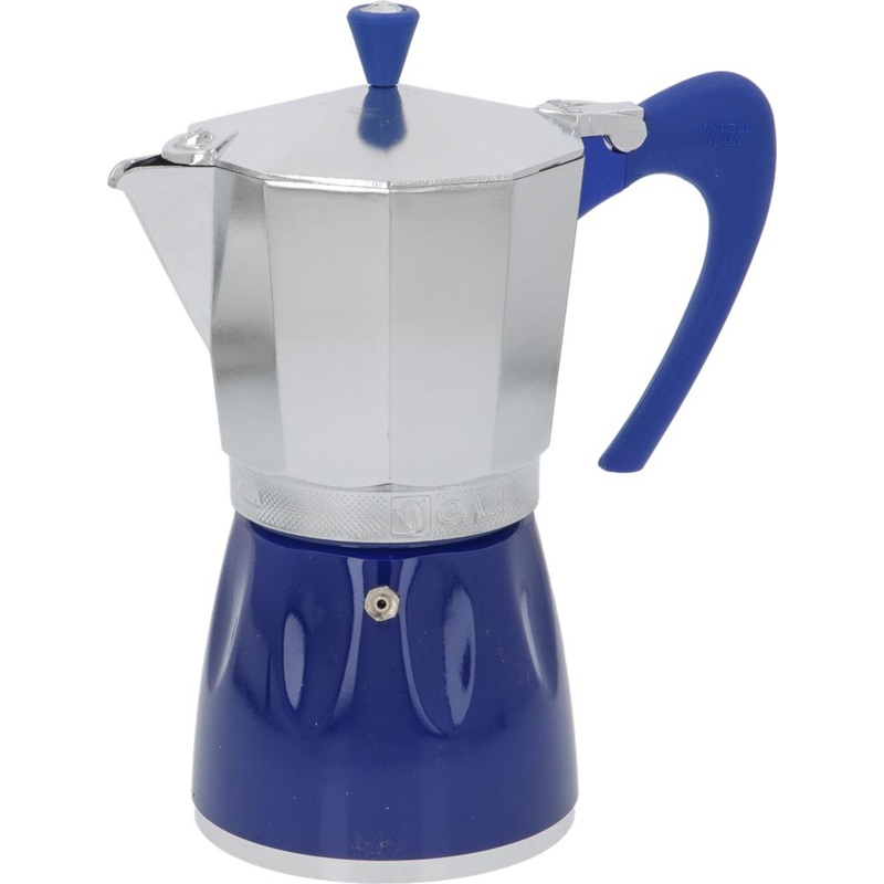 G.A.T. Moka Delizia 9-Cup Moka Pot – Blue