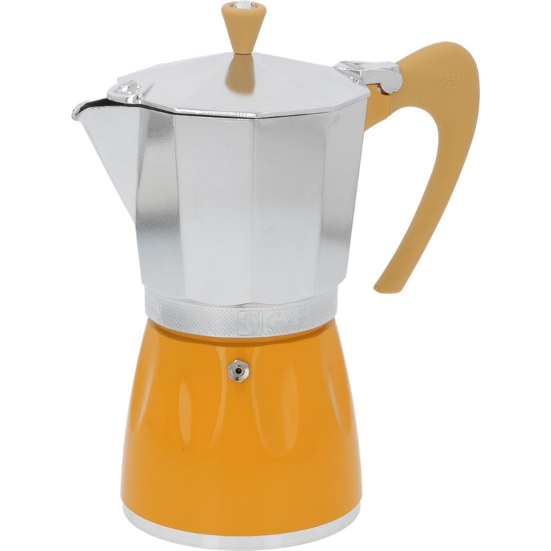 G.A.T. Moka Delizia 9-Cup Moka Pot – Yellow
