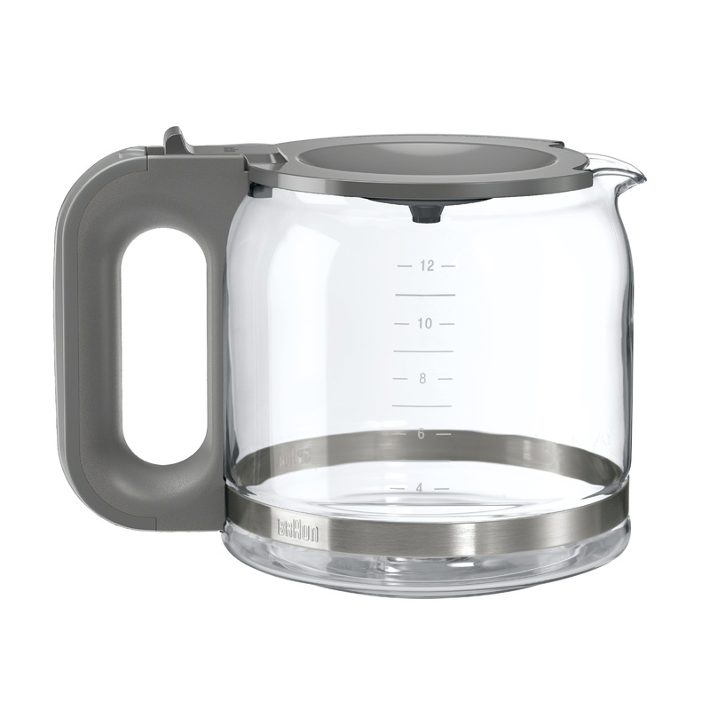 Braun BrewSense 12-Cup Replacement Glass Carafe – Grey