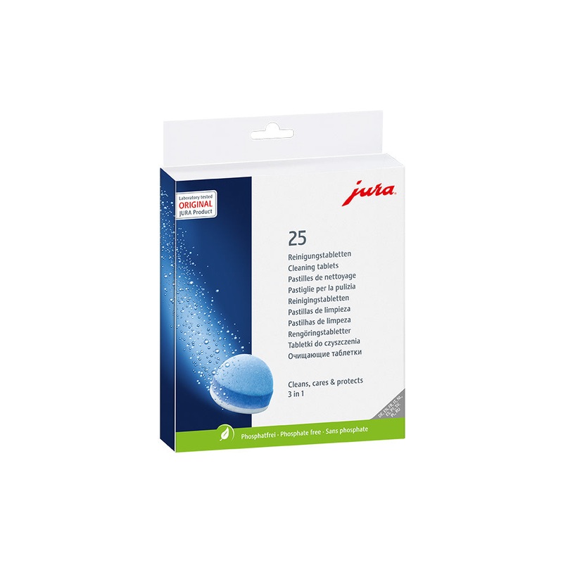 JURA 3-Phase Cleaning Tablets 25pk