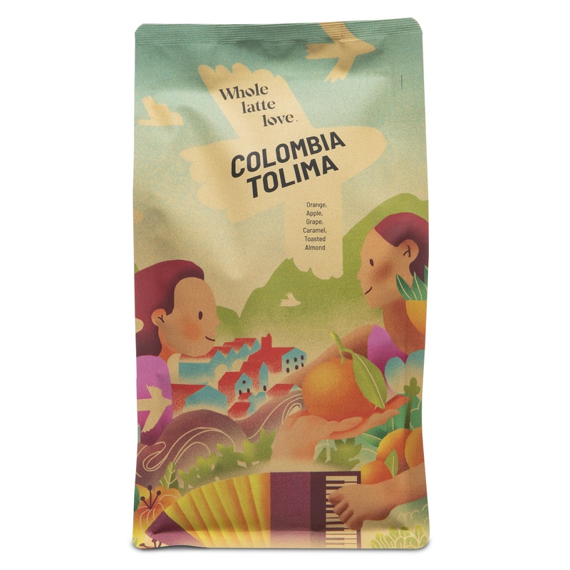 Colombia Tolima Single Origin Whole Bean Coffee