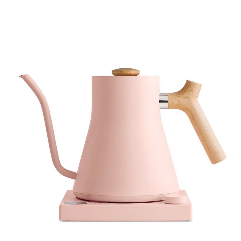 Fellow Stagg EKG 0.9L Kettle – Warm Pink and Maple