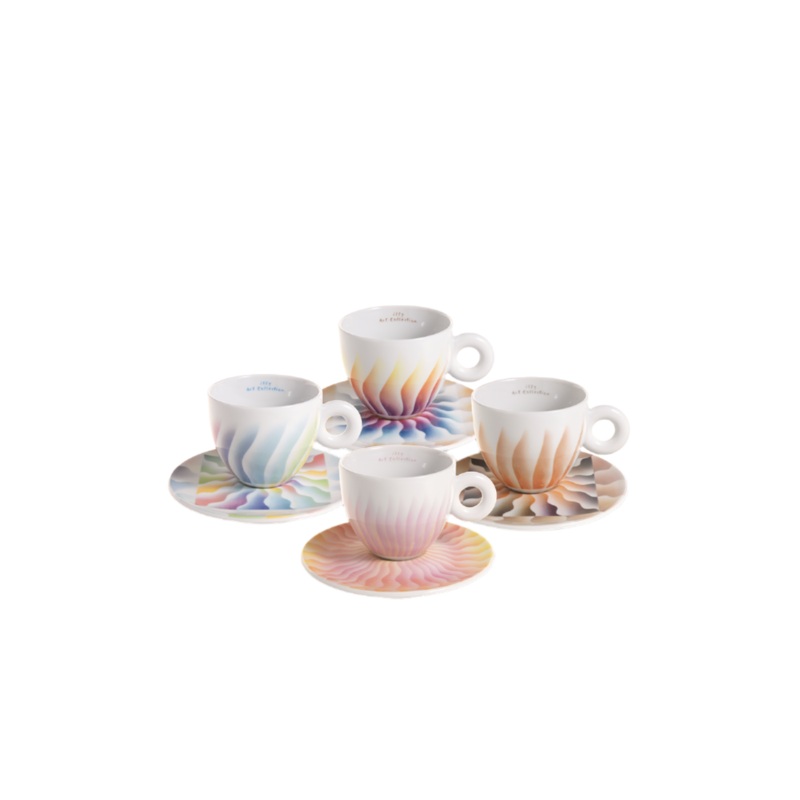 Illy Art Collection Judy Chicago Set of 4 Cappuccino Cups